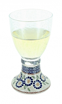 Peach Blossom Wine Glass